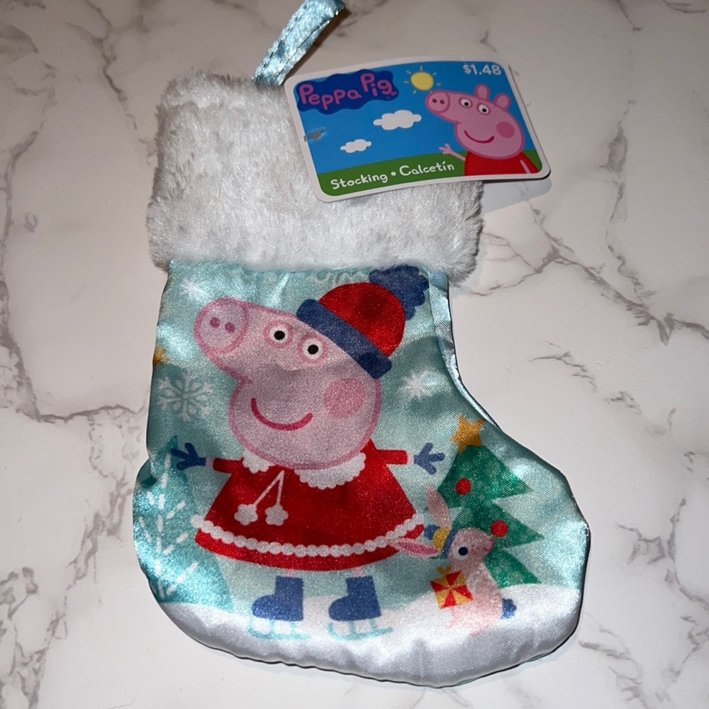 NWT Peppa Pig On Skates shining Mini Stocking